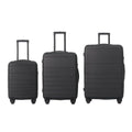 Luggage Sets ABS Hardshell 3pcs Luggage, Lightweight Durable Suitcase sets Spinner Wheels Suitcase with TSA Lock 20''24''28'' Available(Black)