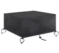 Square Fire Pit Cover, 30 in, Black