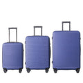 Luggage Sets ABS Hardshell 3pcs Luggage, Lightweight Durable Suitcase sets Spinner Wheels Suitcase with TSA Lock 20''24''28'' Available(Blue)