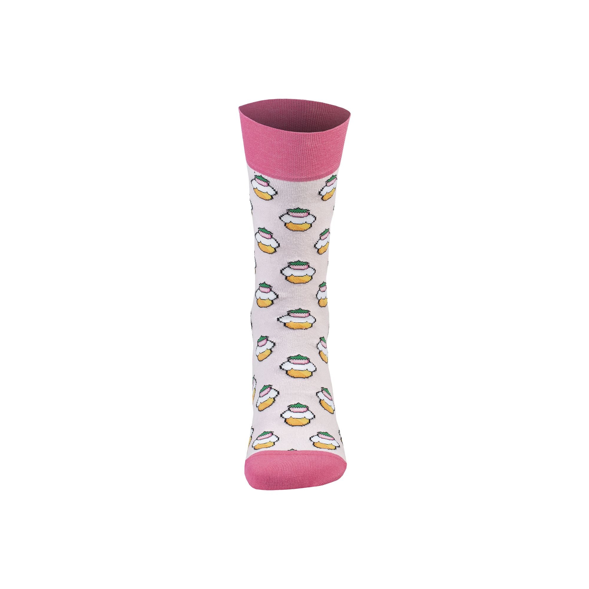 Colorful Funny Combed Cotton Crew Socks