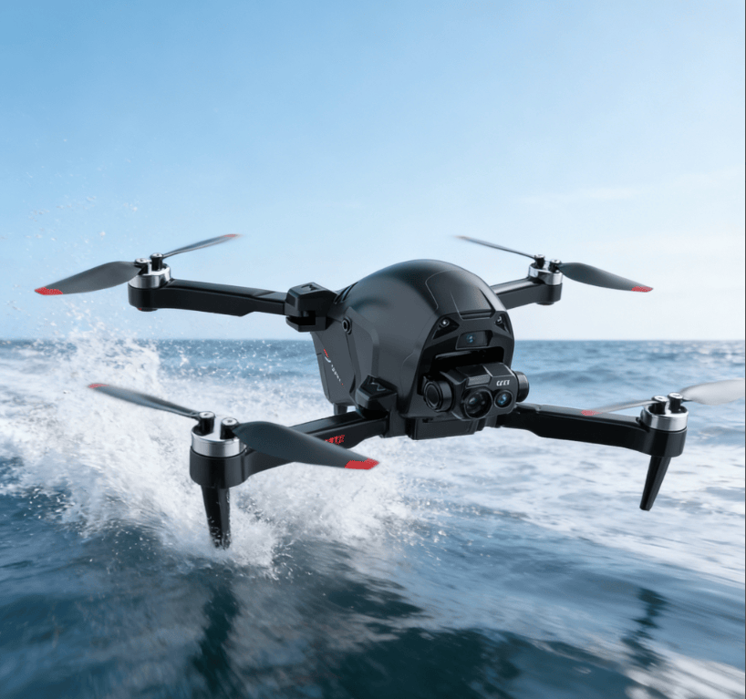 CS16-Dual Camera-4K HD Camera Drone, equipped with a 3-axis gimbal, GPS automatic return, foldable quadcopter, suitable for adults - long battery life, follow mode