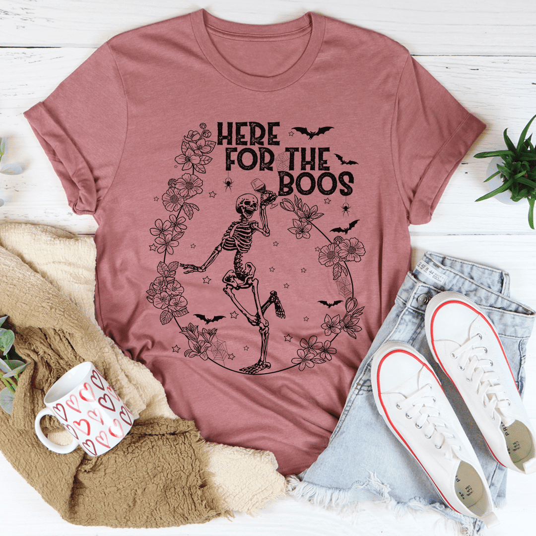 Here For The Boos Wine T-Shirt