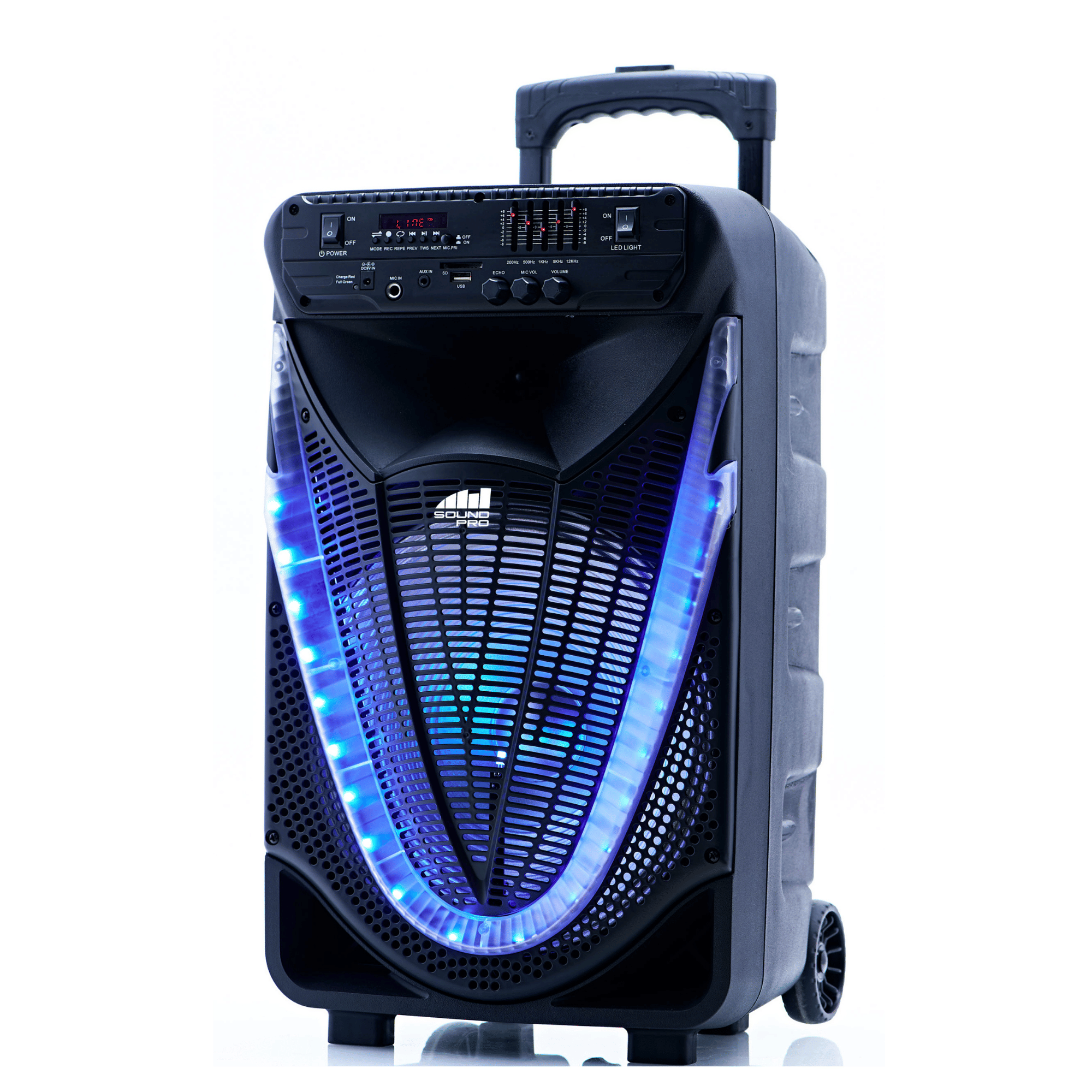 Naxa Portable 12" Bluetooth Party Speaker with Disco Lights