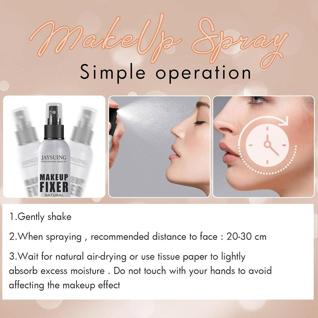 Makeup Setting Spray | Matte Finishing Spray for Makeup | Hydrating Facial Mist, Make-Up Sealer Spray, Long-Lasting and Waterproof