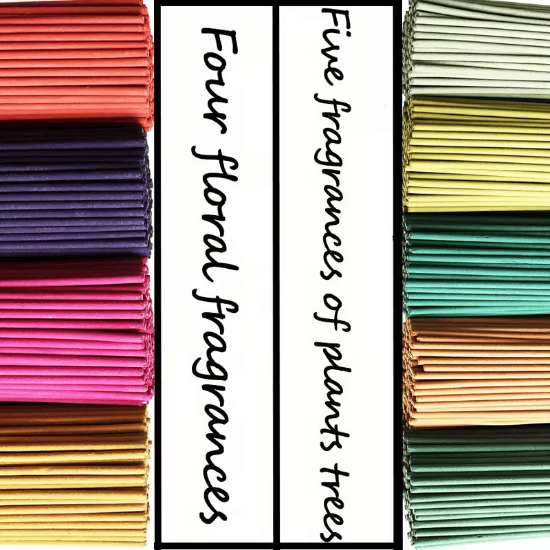 Natural Bamboo Incense Sticks - Premium Scents for Relaxation & Home Ambiance