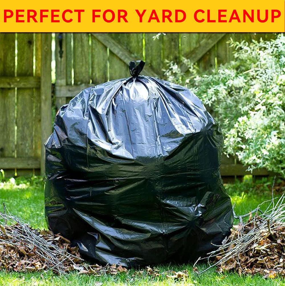 Boxed Disposable Garbage Bag 70 Pieces Puncture Tear Resistant Trash Bags, 39 Gallon Capacity, Multipurpose Cleaning Supplies For Industrial, Garden, Home, And Commercial Use - Durable, Leak-Proof