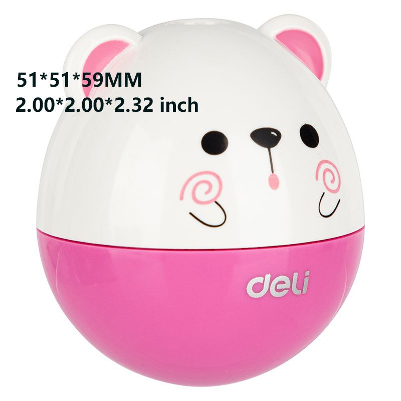 Deli Pencil Sharpener Small Pencil Sharpener Primary School Students Use Portable Small Pencil Sharpener Mini Small Durable Candy Color