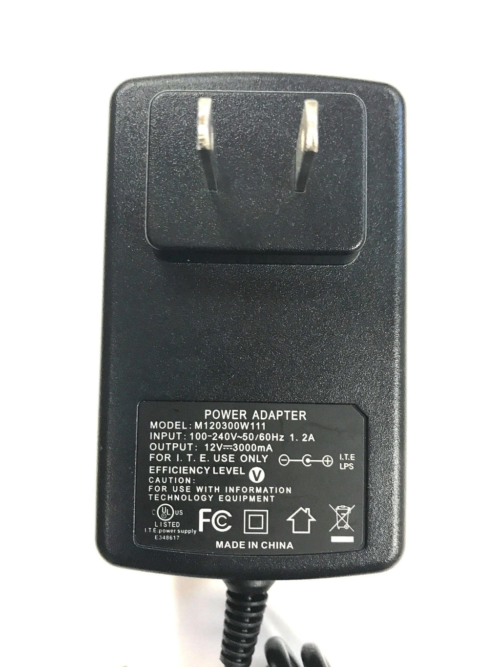 Naxa AC Adapter Power Supply Charger for LED LCD TVs and TV-DVD Televisions up to 15"