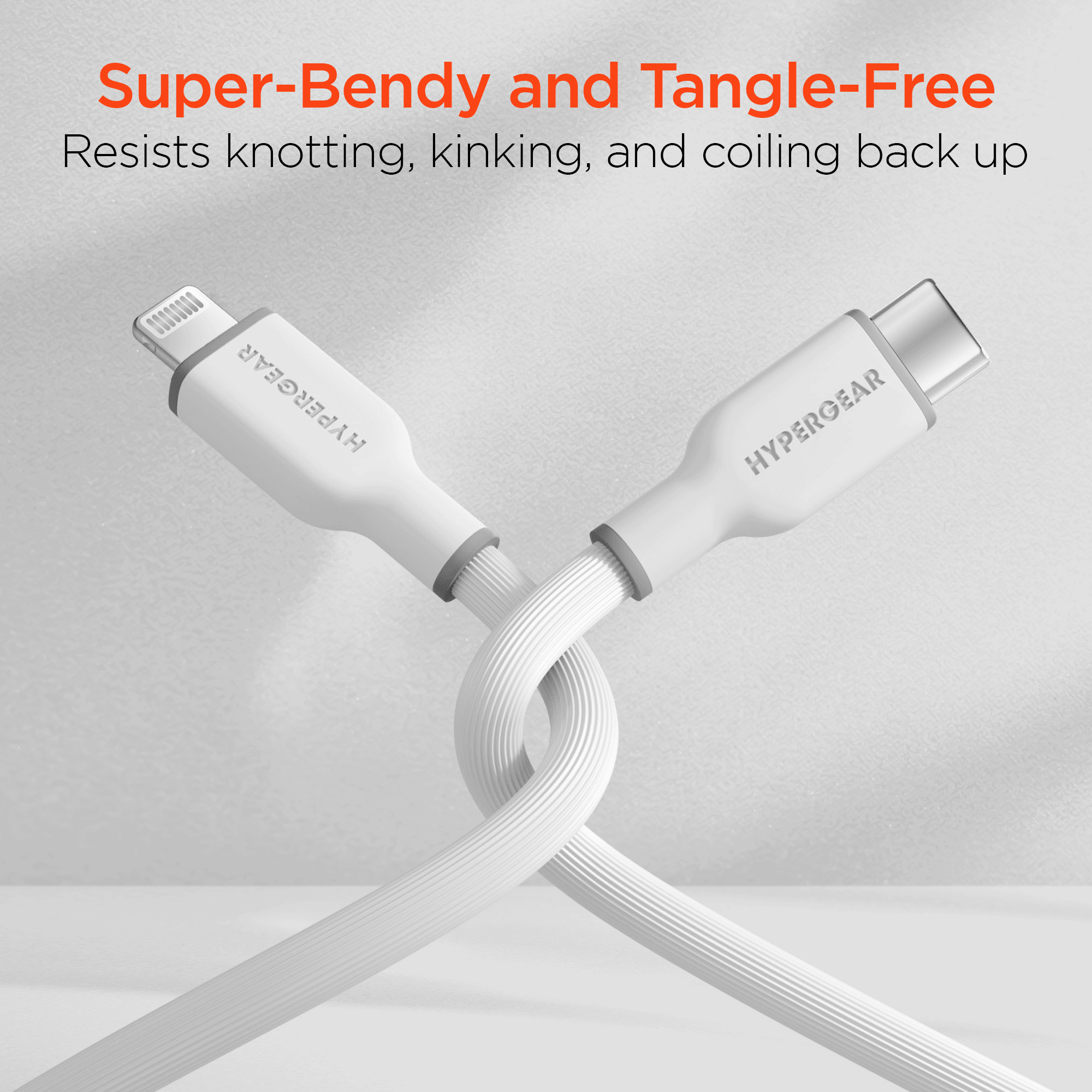 HyperGear Flexi PRO USB-C to Lightning Cable 10ft