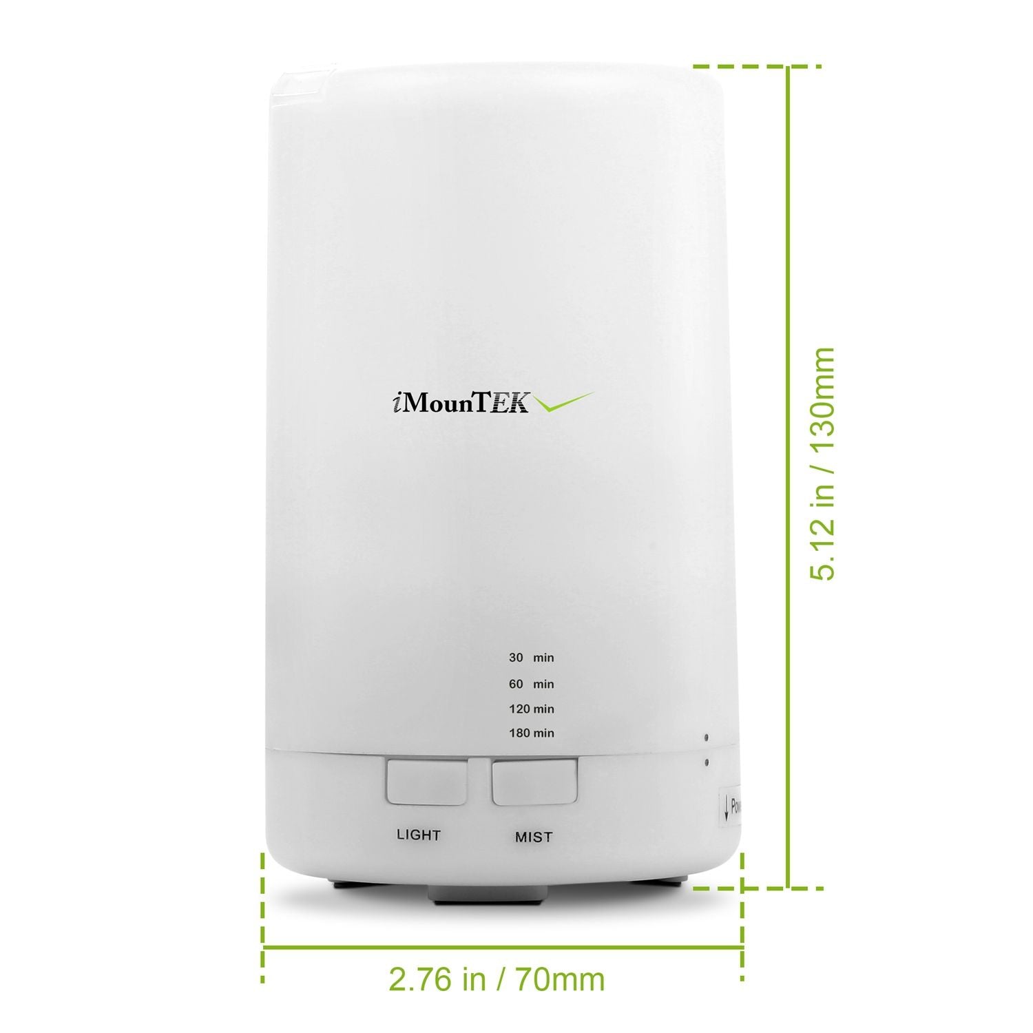 Ultrasonic Cool Mist Humidifier Mini Aroma Essential Oil Diffuser with Colorful Lights 4 Timer Settings