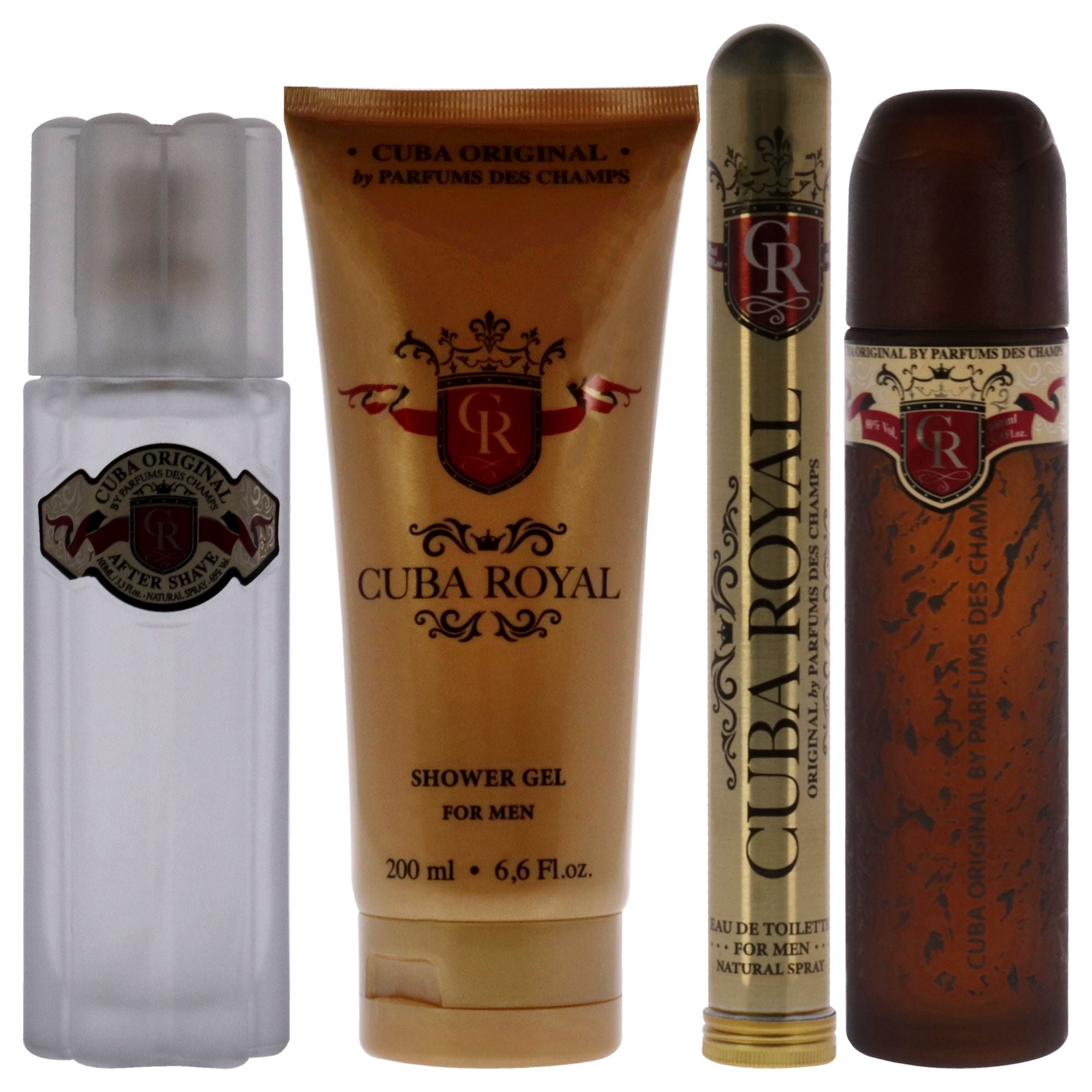 Cuba Royal Men’s Gift Set: 3-Piece Fragrance & Grooming Essentials with EDT Spray, After Shave & Shower Gel