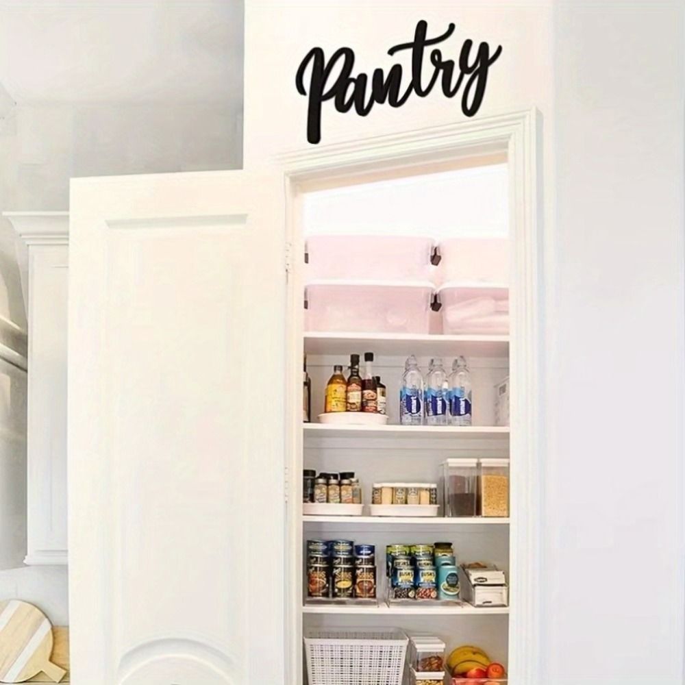 CIFbuy Metal Baked Paint Pantry Sign Wall Art Modern Kitchen Pantry Decor (TikTok, temu pickup)