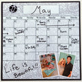 Dry Erase Fridge Calendar. Meal Planner, Organizer. Bill Reminder Paisley Calendar