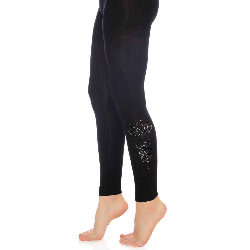 Bamboo Leggings for Women Soft Stretchy Full Length Elastic Leggings with Fancy Accessories