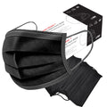 Respir-Shield™ 150PCS - 3 PLY Black Non-Medical Disposable Face Masks;  Comfortable Elastic Ear loops Face Masks;  Breathable for Daily Protection Air Pollution;  Dust-proof