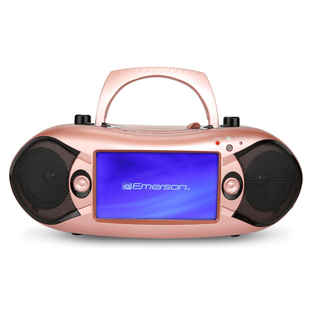 Emerson 7" Bluetooth DVD Boombox with AMFM Radio & Stereo Speakers