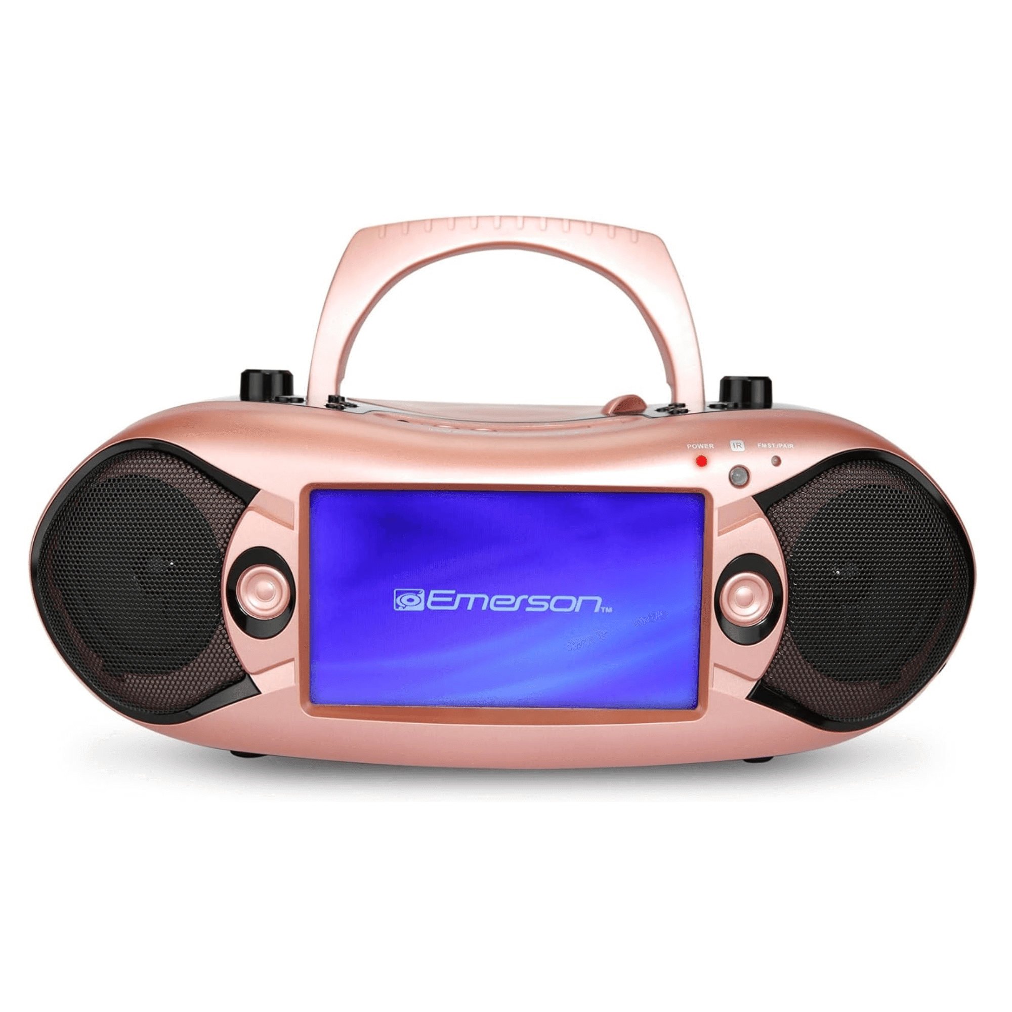 Emerson 7" Bluetooth DVD Boombox with AMFM Radio & Stereo Speakers
