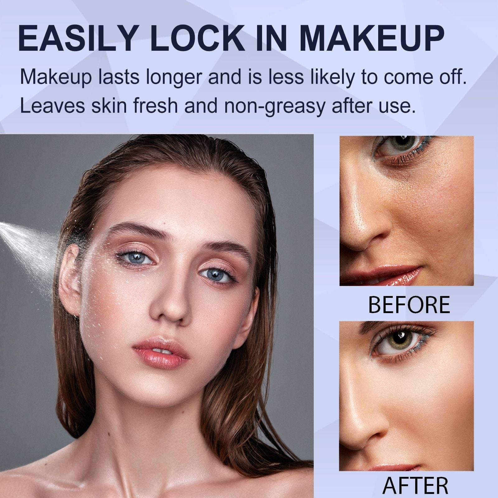 EELHOE Ultra Setting Vaporizer, Light Water Embellish Waterproof And Sweat Is Not Easy To Take Off Makeup Dizzy Makeup Oil Control Fresh Makeup Spray