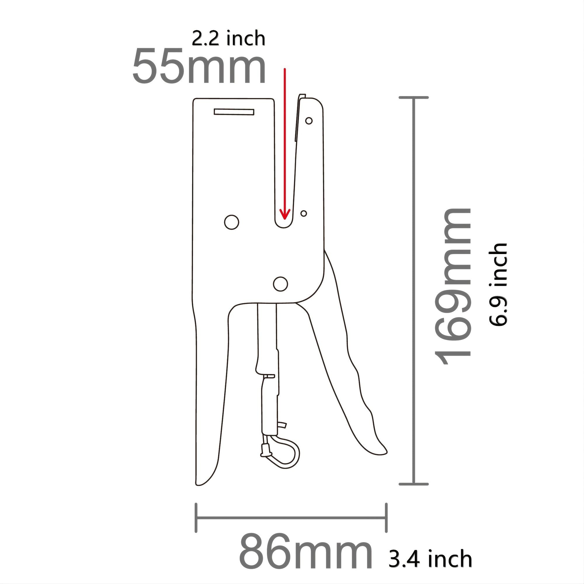Heavy-Duty Metal Plier Stapler Full-Strip With Staples 1000 Pcs