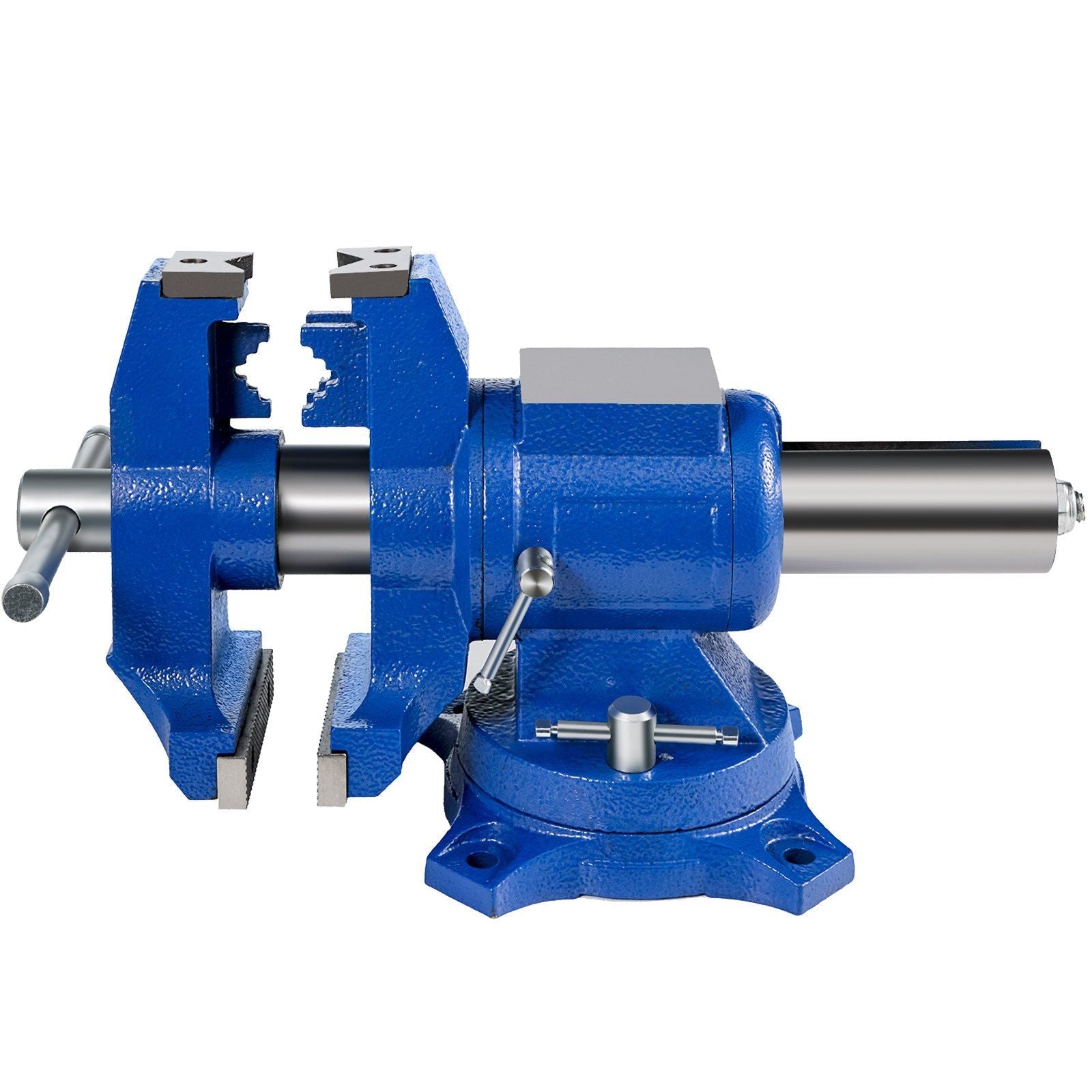 VEVOR 6" Heavy Duty Bench Vise , Double Swivel Rotating Vise Head/Body Rotates 360° ,Pipe Vise Bench Vices 30Kn Clamping Force,for Clamping Fixing Equipment Home or Industrial Use