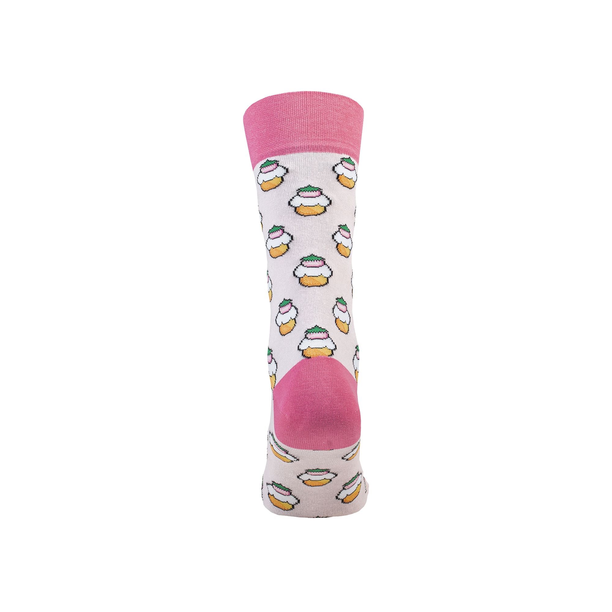 Colorful Funny Combed Cotton Crew Socks