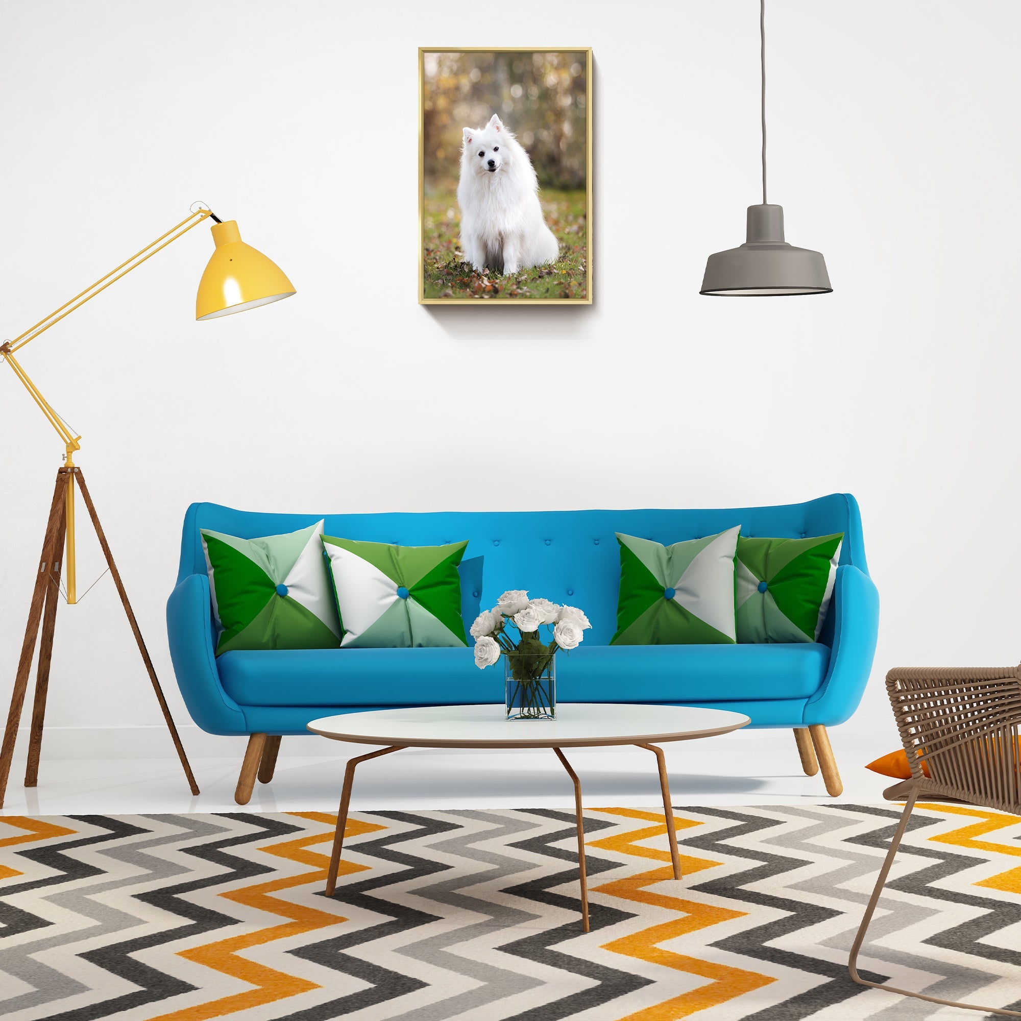 Custom Canvas Prints With Your Photos for Pet Family Photo Prints Personalized Canvas Aluminum Alloy Framed Wall Art