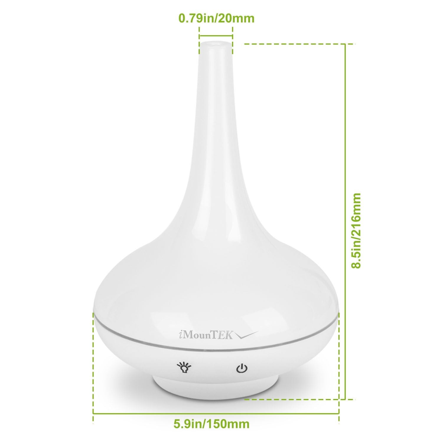 200ml Cool Mist Humidifier Ultrasonic Aroma Essential Oil Diffuser w/7 Color LED Lights Waterless Auto Off for Office Home Room Study Yoga Spa