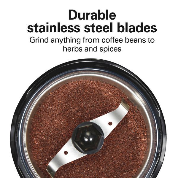 Coffee Grinder Black Electric Blade Grinder for Coffee Beans, Medium Grind, 12 Cup Capacity