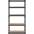 VEVOR Storage Shelving Unit, 5-Tier Adjustable, 2000 lbs Capacity, Heavy Duty Garage Shelves Metal Organizer Utility Rack, Black, 30" L x 12" W x 60" H for Kitchen Pantry Basement Bathroom Laundry