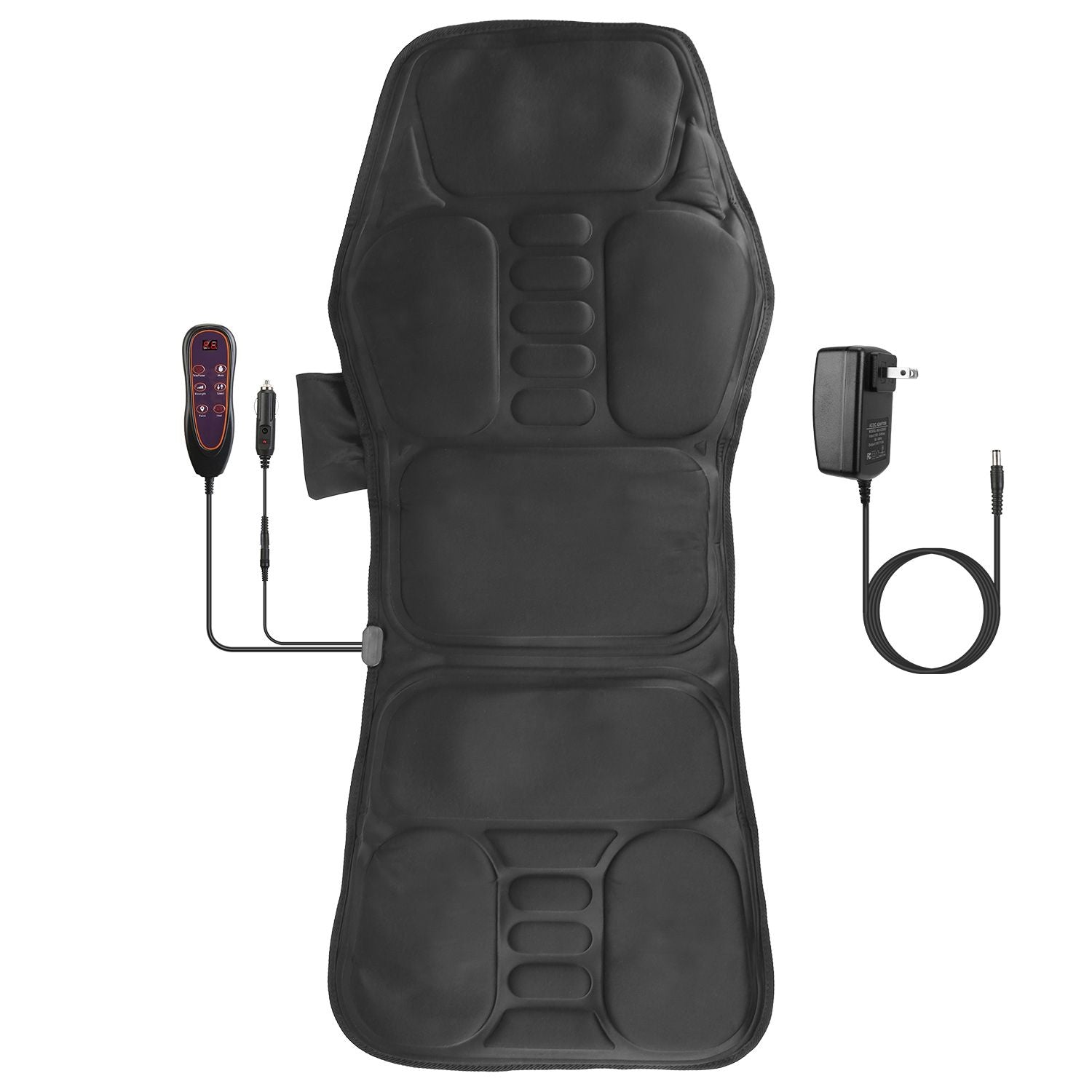Full Body Massage Chair Pad with Heat Multifunctional Back Massager with Pinpoint Massage Vibration Timer for Home Office Car Use