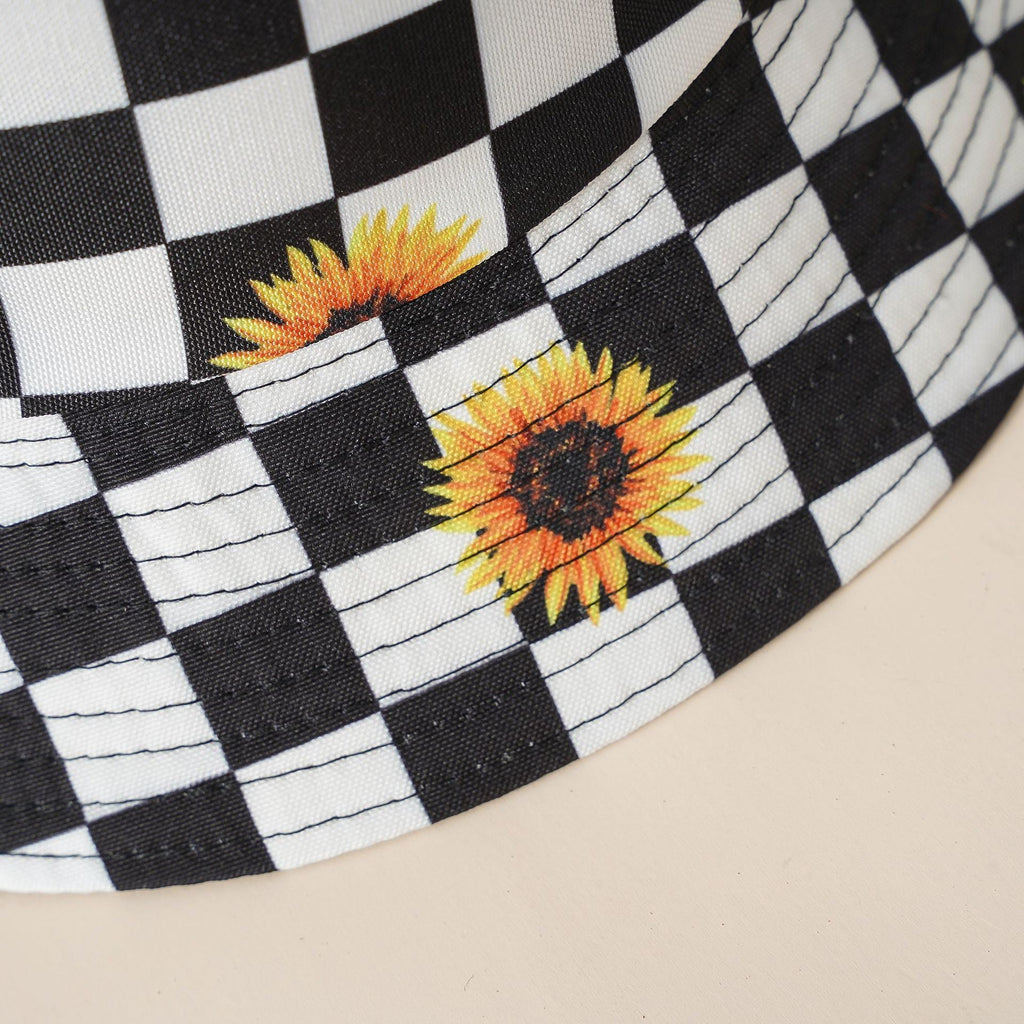 Double-sided fisherman hat women's summer sunshade sun hat Korean version of the tide men's literary sunflower sunscreen hat