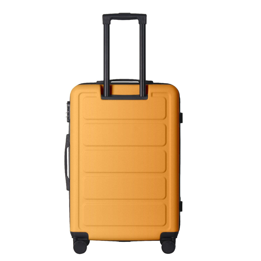 Luggage Sets ABS Hardshell 3pcs Luggage, Lightweight Durable Suitcase sets Spinner Wheels Suitcase 20''24''28'' (Yellow)