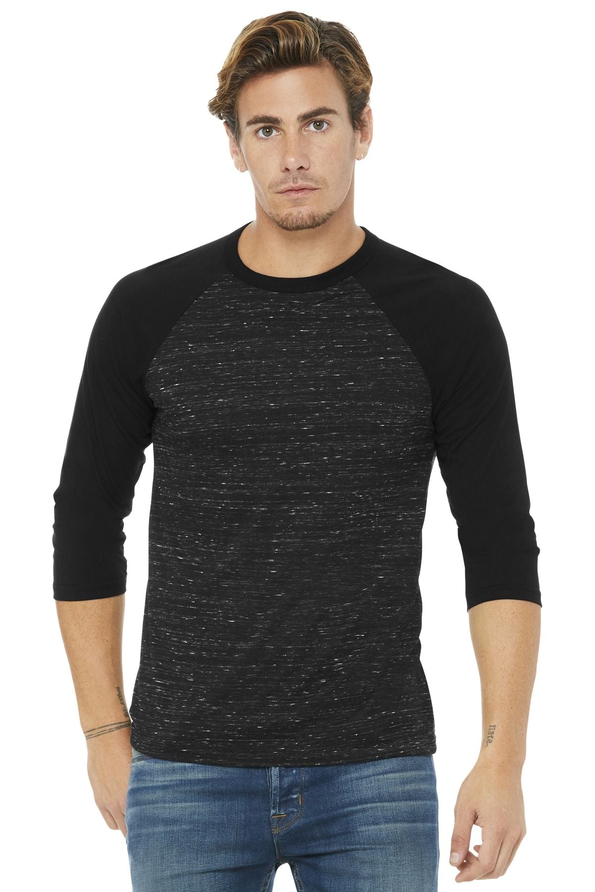 BELLA+CANVAS Unisex 3/4-Sleeve Baseball Tee BC3200