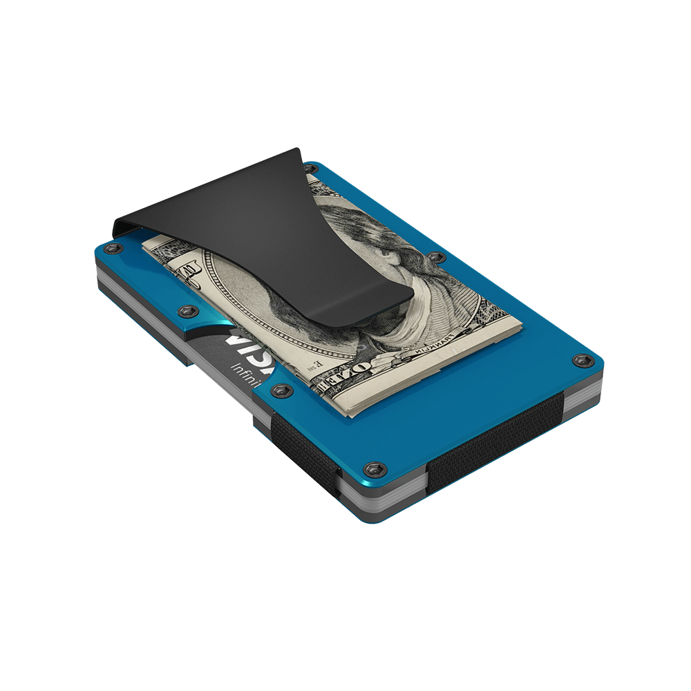Blue Aluminum Money Clip