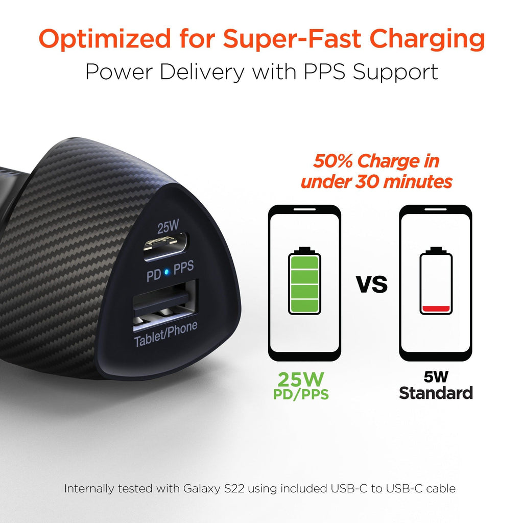 HyperGear SpeedBoost 45W PD Dual Output Car Charger