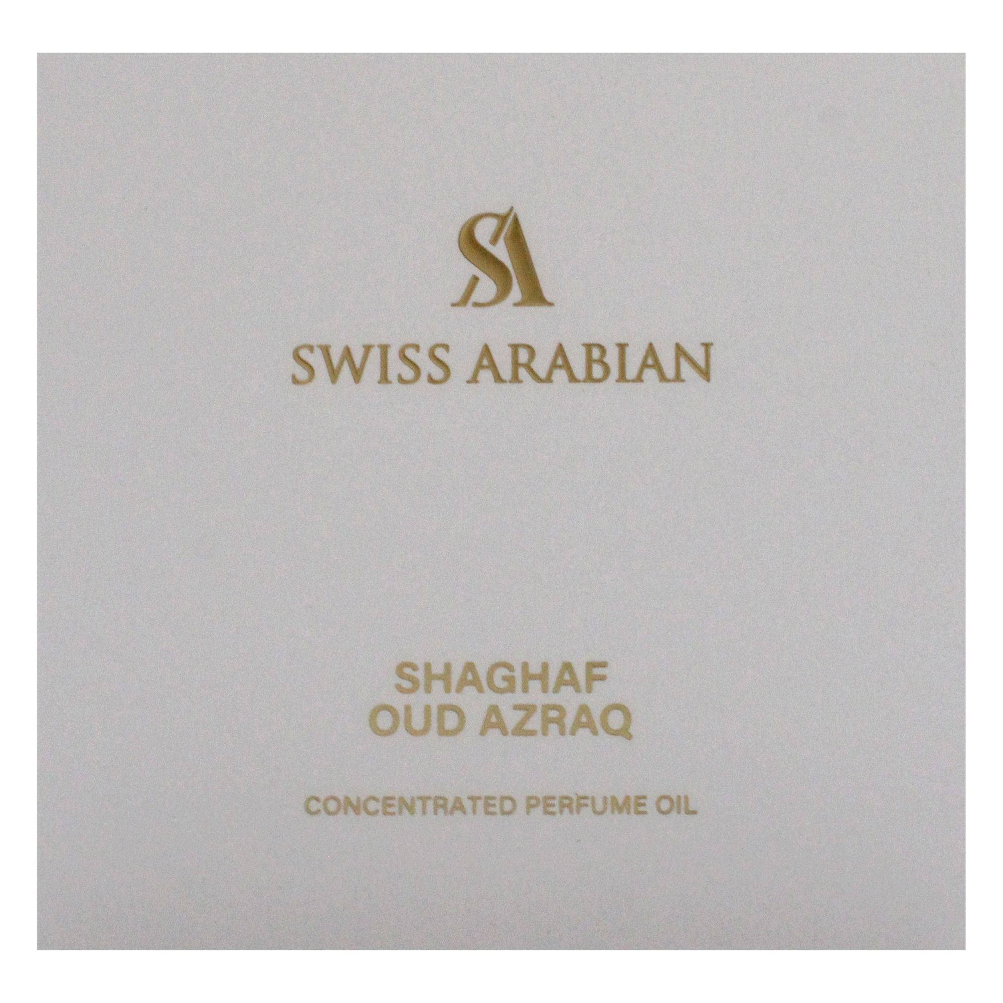Shaghaf Oud Azraq by Swiss Arabian for Unisex - 0.4 oz Parfum Oil
