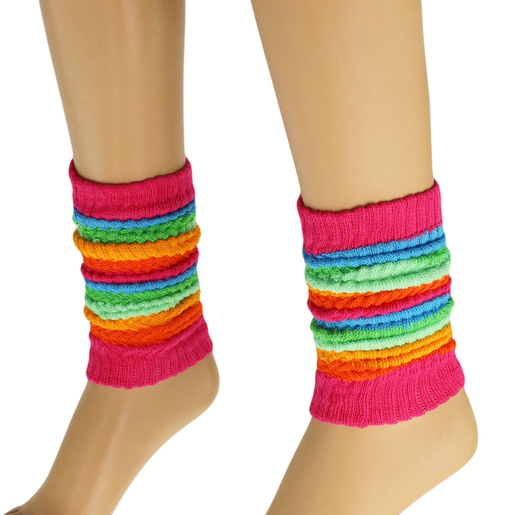 Leg Warmers for Women All Cotton Colorful Soft Knitted Leg Warmer 1 Pair