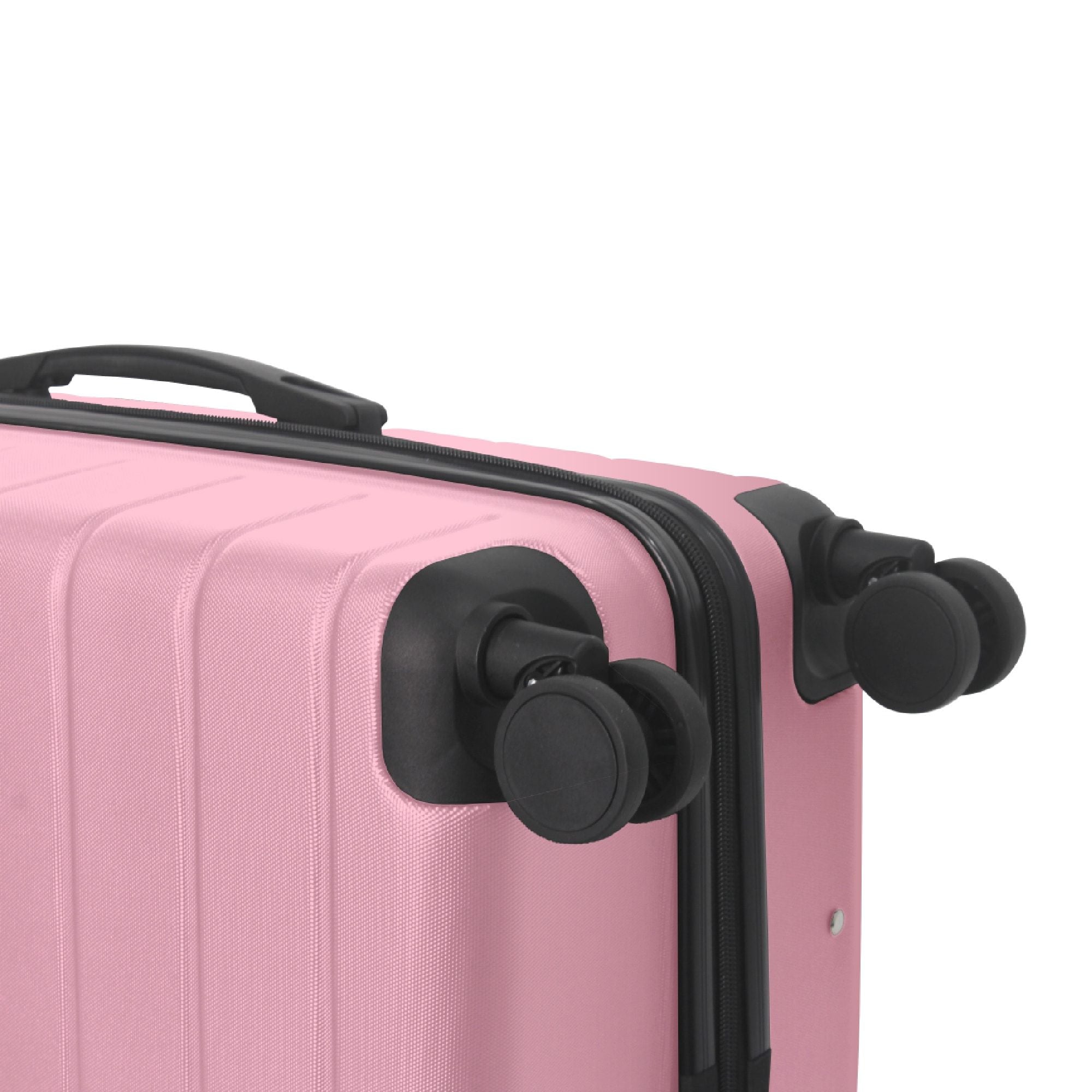 Luggage Sets ABS Hardshell 3pcs Luggage, Lightweight Durable Suitcase sets Spinner Wheels Suitcase with TSA Lock 20''24''28'' Available(Pink)