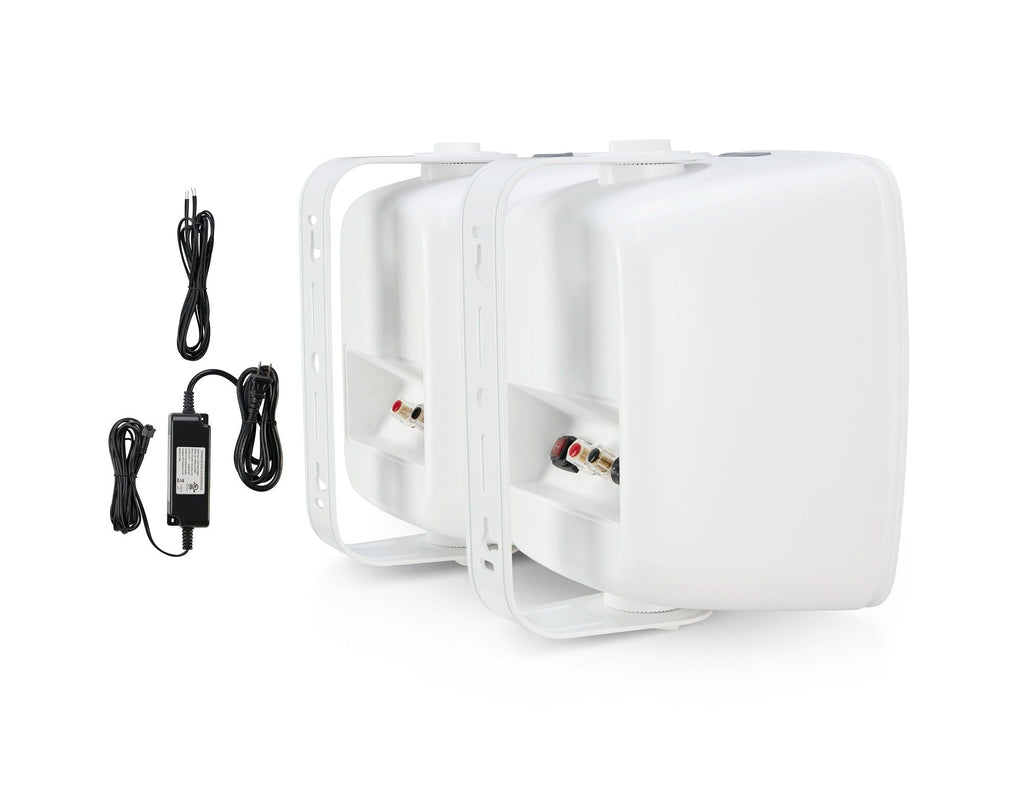 SoundPro Dual Bluetooth Weatherproof Indoor & Outdoor Wall-Mount Loudspeakers