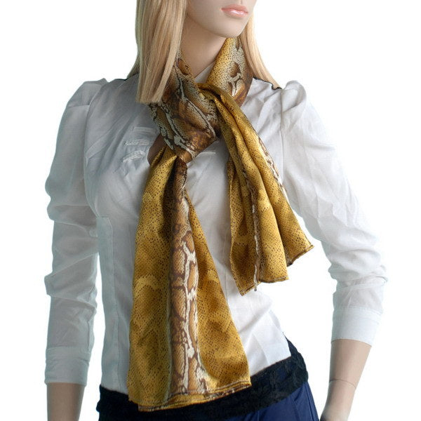 Blando Gold Boa Noble Fashion Delicately Soft Silky Scarf/Wrap/Shaw(Large)