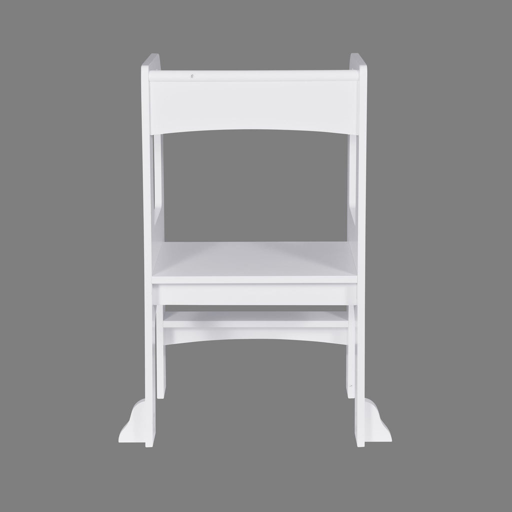 Child Standing Tower;  Step Stools for Kids;  Toddler Step Stool for Kitchen Counter;  White