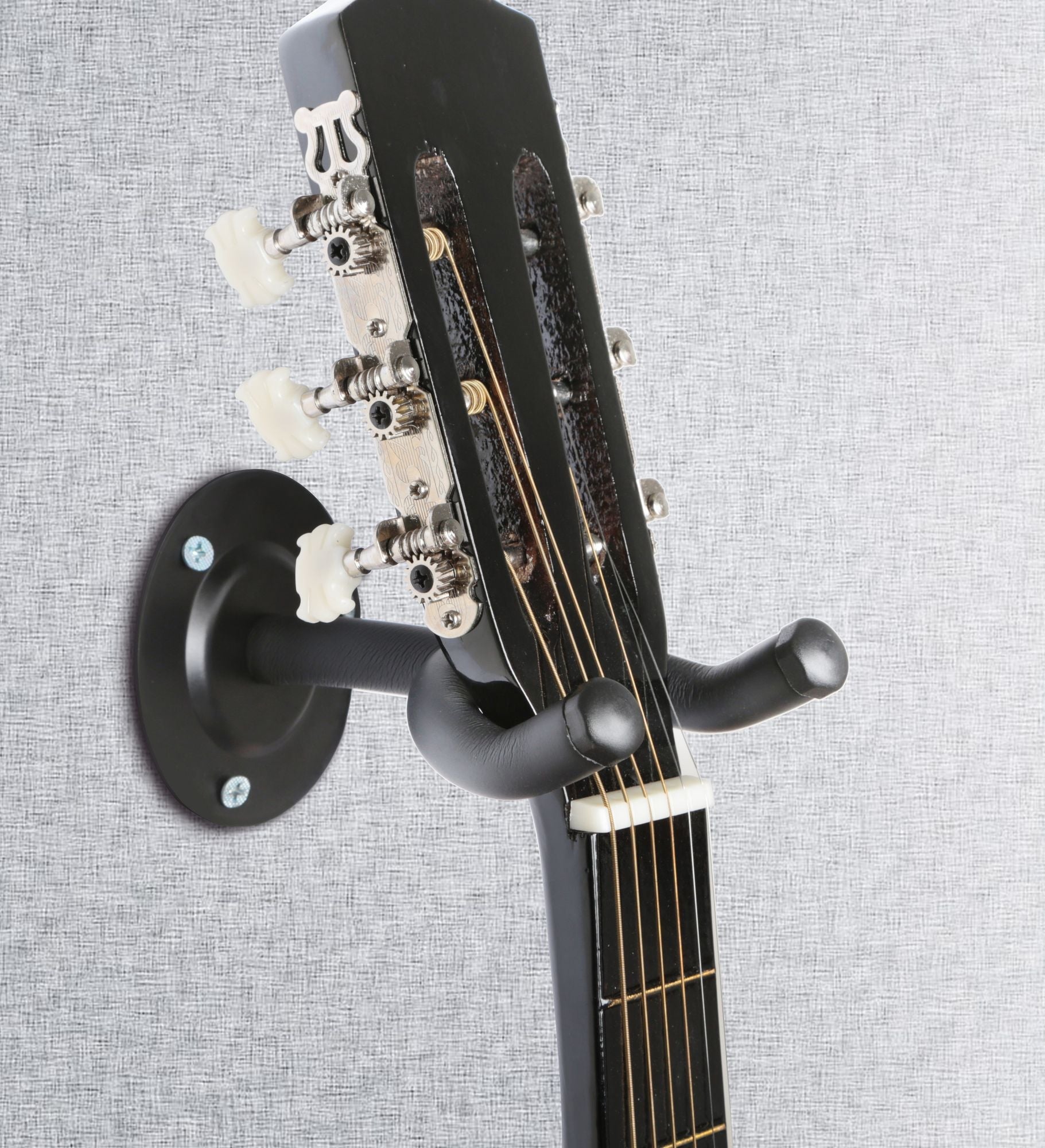 Wall Mount Guitar Hanger Padded Steel Guitar Bracket Holder Hook Rack