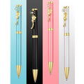 4pcs Ballpoint Pens,Fine Point Smooth Writing Pens,Metal Twist Pretty Pens For Journaling, 1.0 Mm Medium Point Black Ink Cute Pens,Office Supplies Fancy Pen Sets For Women&Men Gift