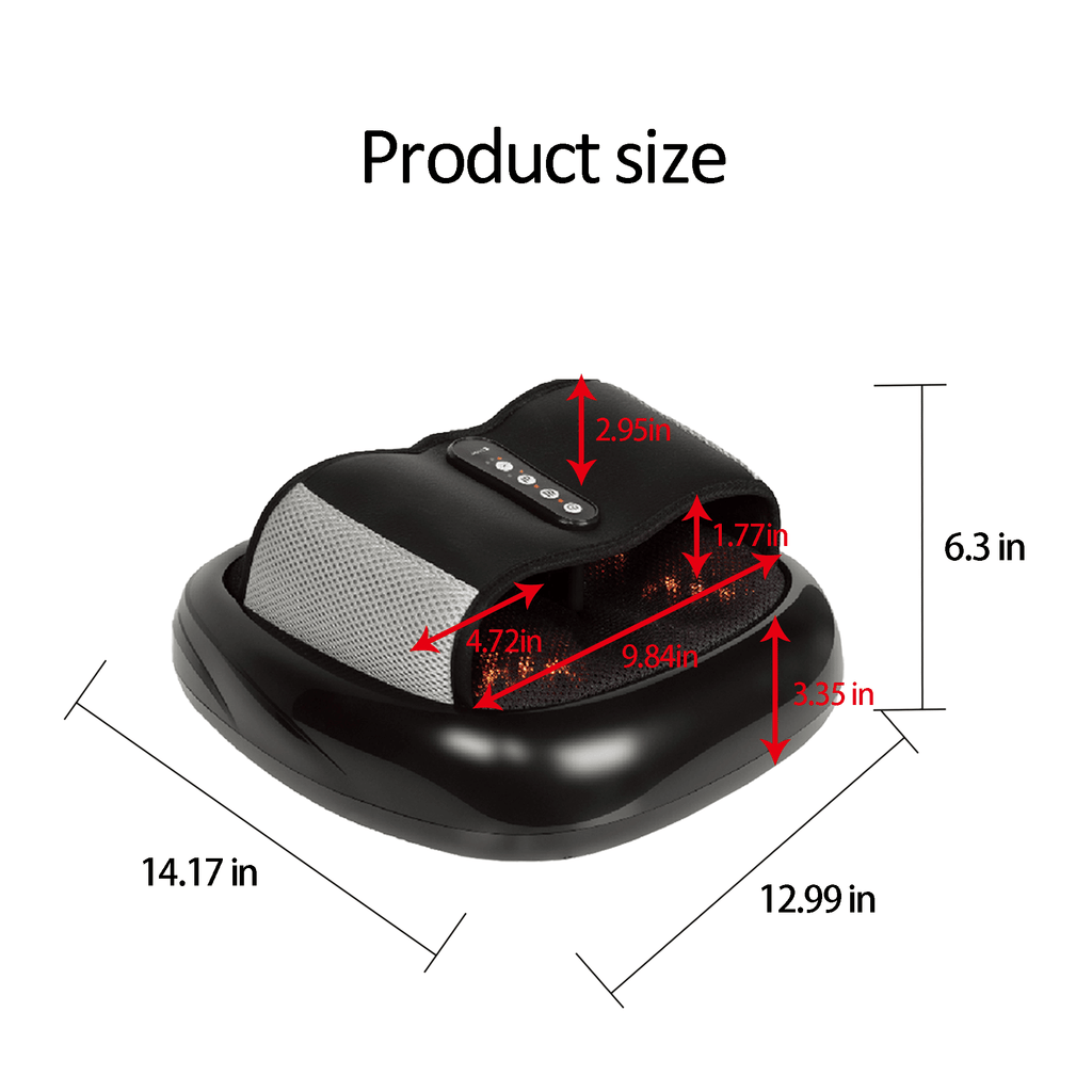 Foot Massager with Heat-Black
