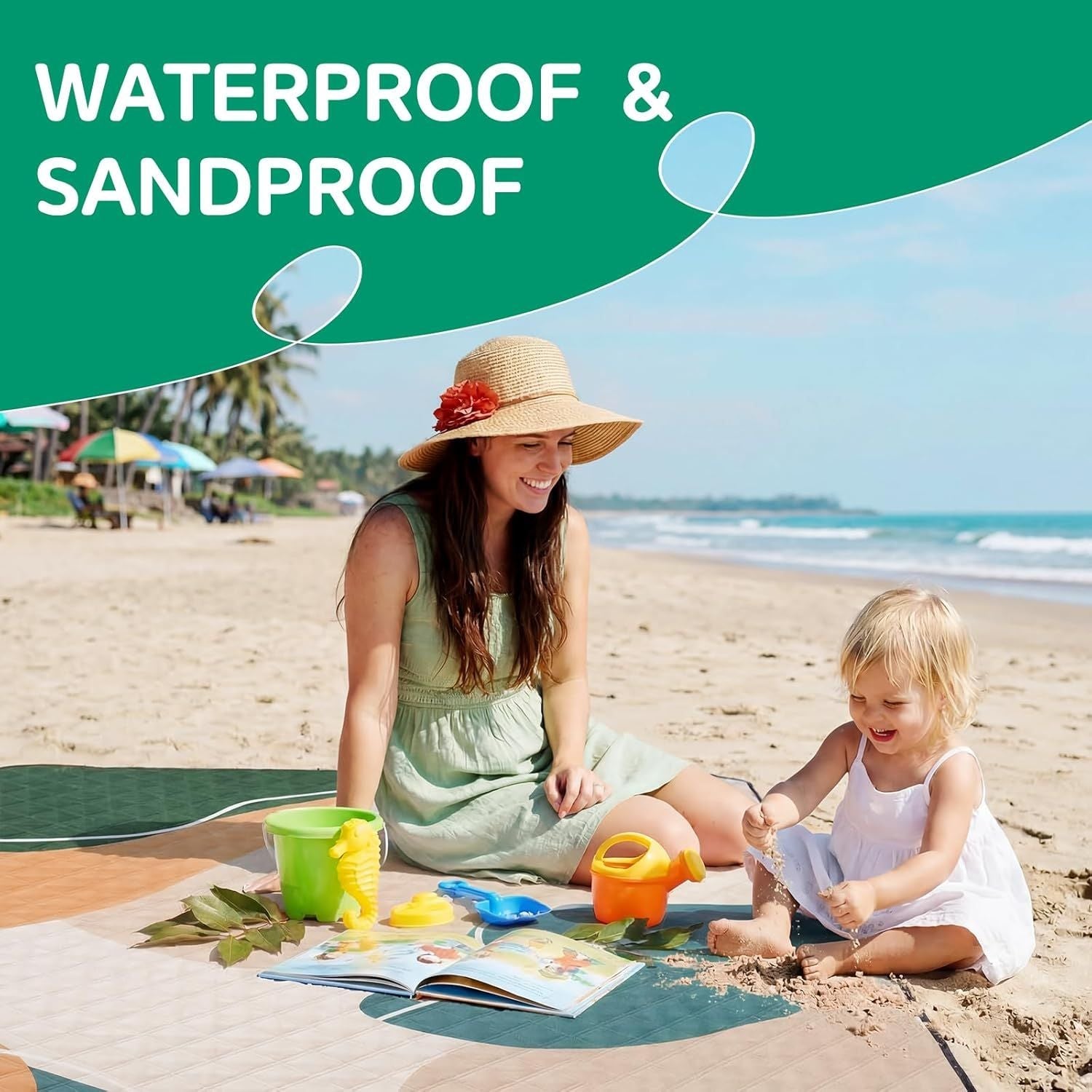 Waterproof Picnic Blanket Outdoor Camping Beach Mat Extra Large Foldable Car Essential Roadtrip Gadget Rv Accessories Glamping Tent Gear Must Haves Hiking Stuff Backpacking Necessities Gift