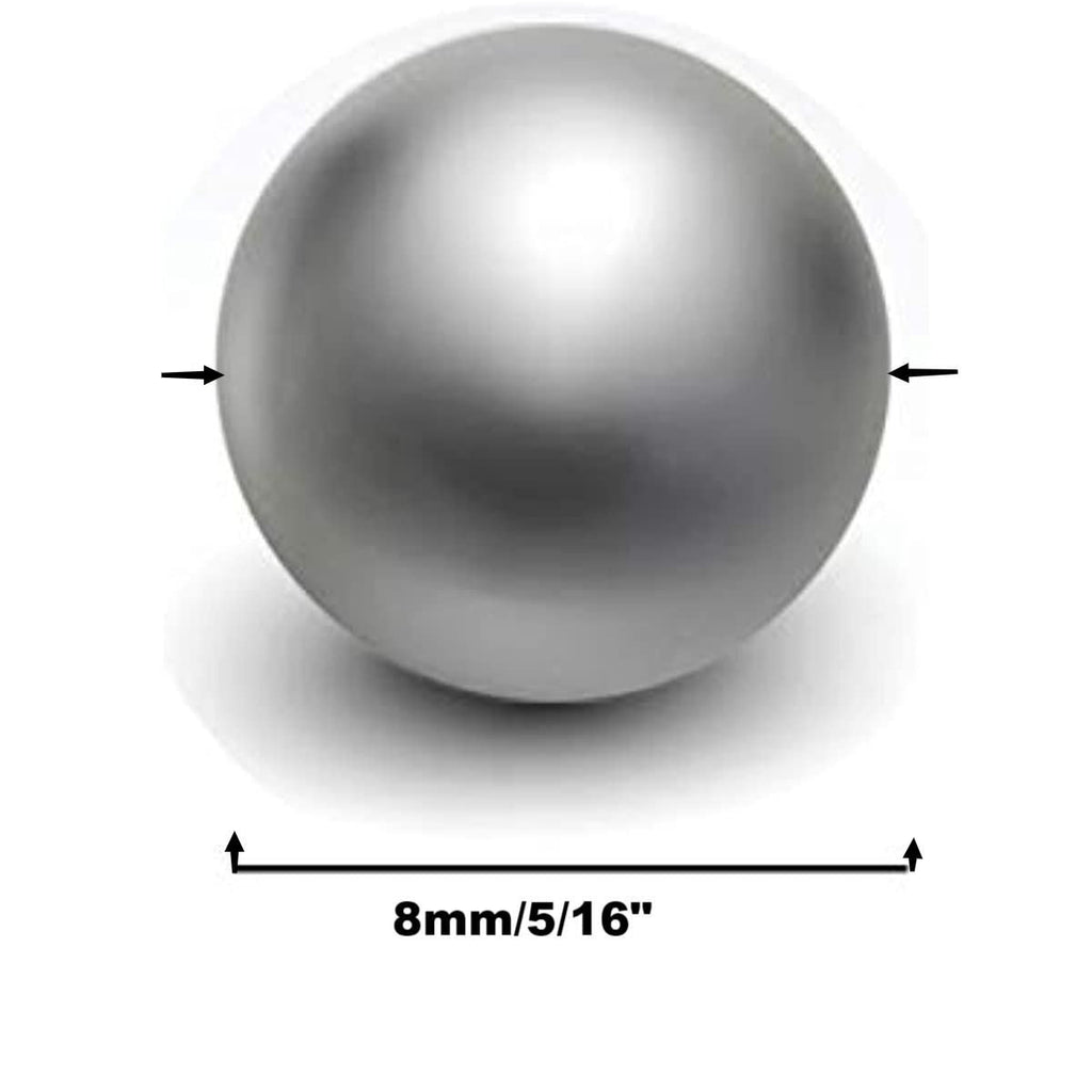 Xemussa 8mm Carbon Steel Bearing Balls Precision Balls 100pcs