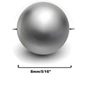 Xemussa 8mm Carbon Steel Bearing Balls Precision Balls 100pcs