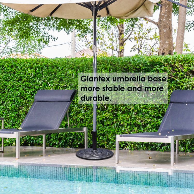 30lbs 18 Inches Heavy Duty Outdoor Patio Market Umbrella Base