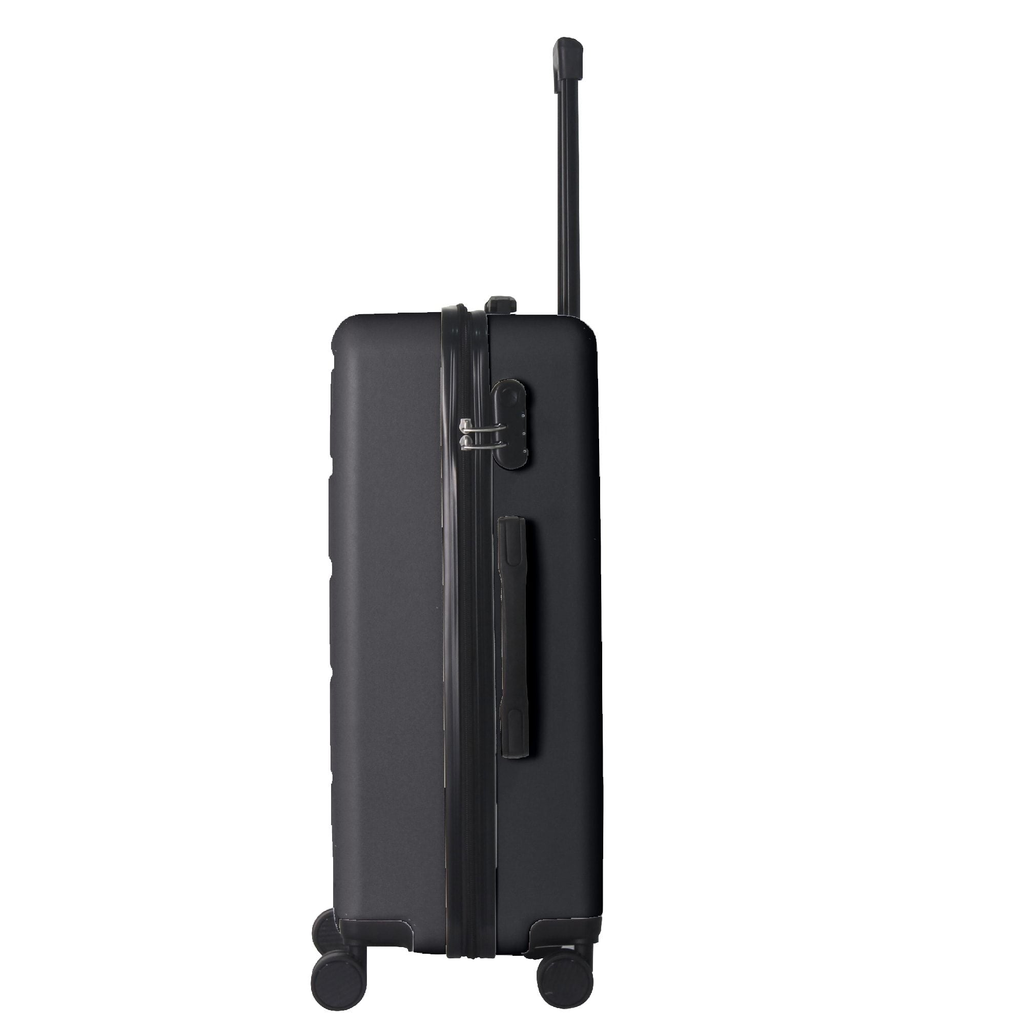 Luggage Sets ABS Hardshell 3pcs Luggage, Lightweight Durable Suitcase sets Spinner Wheels Suitcase 20''24''28'' (BLACK)