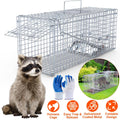25.59Inch Live Humane Animal Trap Cage Heavy Duty Folding Catch And Release Rodent Cage For Rabbit Squirrel Possum Skunk Kitten Raccoon And More GPCT5437
